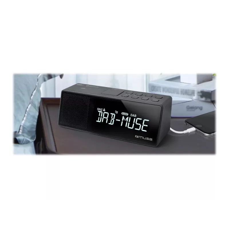 Muse M-172 DBT Draagbare DAB+/FM RDS-radio, Zwart
