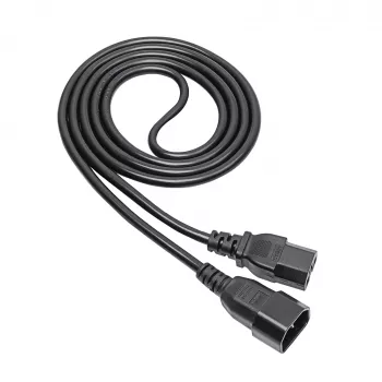 Akyga AK-UP-06 server netkabel IEC C14 naar C15, 1,8 m, zwart