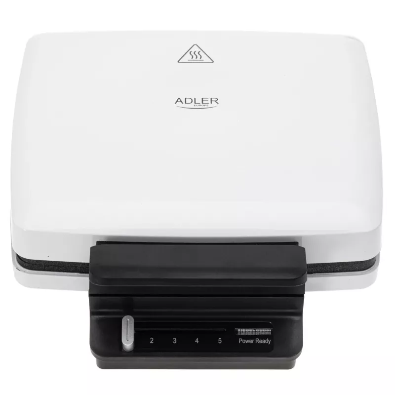 Wafelijzer Adler AD 3085 — 1200 W, 2 rechthoekige wafels 9×13 cm, instelbare temperatuur, antiaanbakplaten