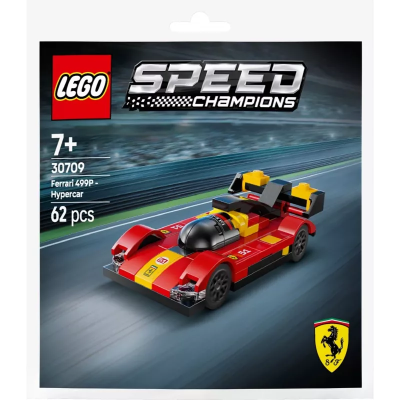LEGO constructiespeelgoed Speed Champions Ferrari 499P supersportwagen polybag 30709