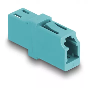 DeLOCK glasvezelkoppeling LC simplex bus naar LC simplex bus OM3 aqua