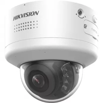 Dome-IP-beveiligingscamera Hikvision DS-2CD2787G2H-LIPTRZS2U/SL — 8MP 3840×2160, gemotoriseerd 2,8–12 mm objectief, binnen/buiten, plafond-/wandmontage, wit