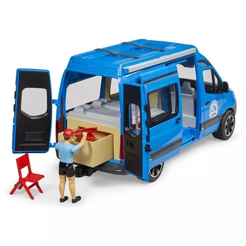 BRUDER Camper MB Sprinter 02684 met bestuurder – modelvoertuig op schaal