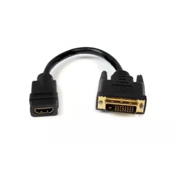 DVI-naar-HDMI-adapter Garbot 31.20.9001 — 15 cm kabel, zwart