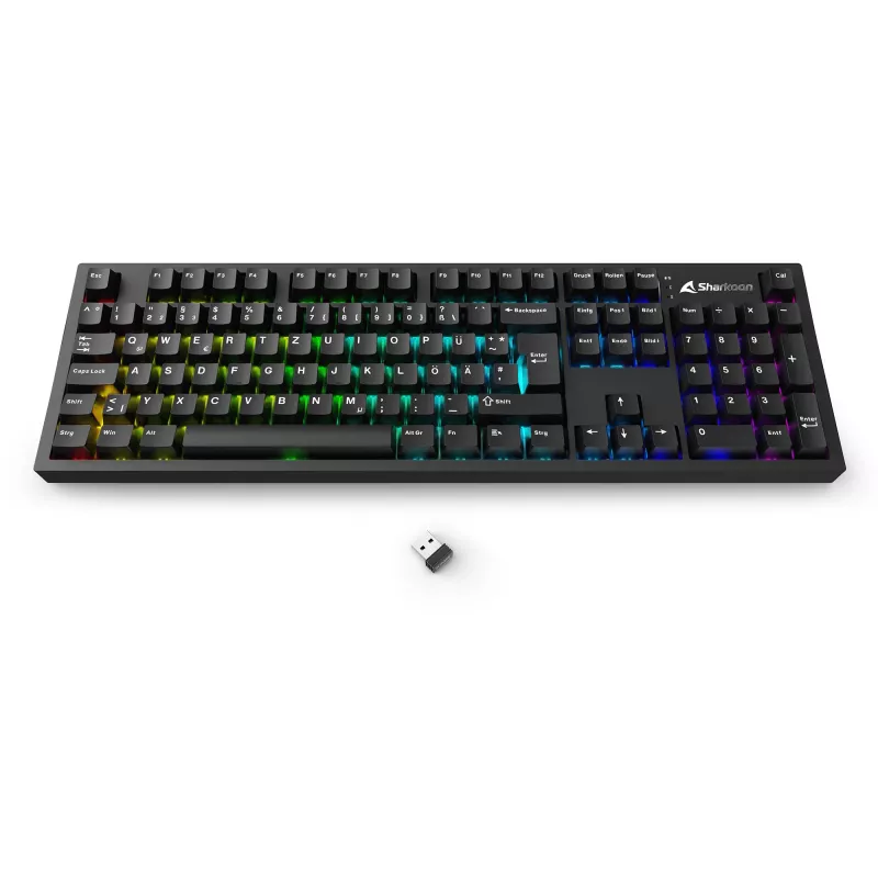 Mechanisch toetsenbord Sharkoon OfficePal KB70W — lineaire schakelaars, tenkeyless-layout
