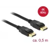 DisplayPort-kabel DeLOCK 85506 0,5 m Zwart