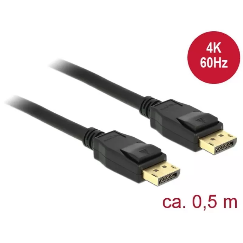 DisplayPort-kabel DeLOCK 85506 0,5 m Zwart