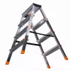 Krause Dopplo dubbelzijdige staande ladder zilver