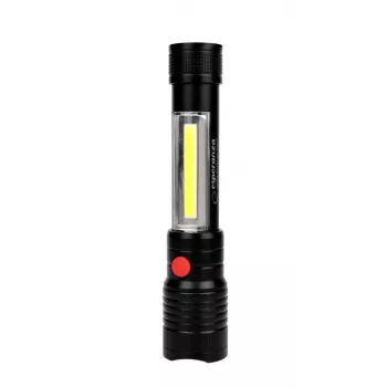 Esperanza Apate zwarte handzaklamp LED