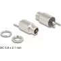 DeLOCK DC-bus 5,5 x 2,1 mm inbouwbus soldeerversie 20 V 10 A