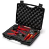 Krimptangenset Knipex 97 91 04 V01 grijs oranje rood 5 stuks