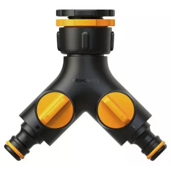 Fiskars 1027061 tuinslang-aansluitstuk kraanconnector zwart, oranje 1 stuk