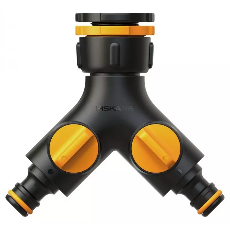 Fiskars 1027061 tuinslang-aansluitstuk kraanconnector zwart, oranje 1 stuk