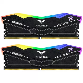 DIMM 32 GB DDR5-6400 (2x 16 GB) dual-kit, geheugen zwart, FF3D532G6400HC32ADC01, Delta RGB, INTEL XMP, AMD EXPO