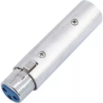 Audio-adapter Omnitronic 3-polig XLR-bus naar 5-polig XLR-stekker model 30226577