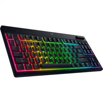 BlackWidow V4 Low-Profile TKL HyperSpeed, Gaming-toetsenbord Zwart, DE-layout, Razer Low-Profile Orange