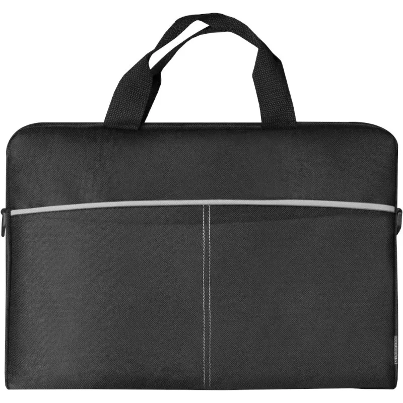 Laptoptas DEFENDER Lite 39,6 cm (15,6 inch) zwart/grijs, polyester, rits, draaggreep, afneembare schouderriem