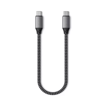 Satechi - USB-kabel - USB-C (M) naar USB-C (M) - 25 cm - USB-voeding (100 W) (ST-TCC10M)