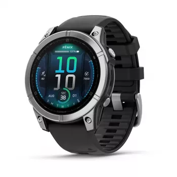 Garmin Fenix E 3,3 cm (1,3 inch) AMOLED 47 mm digitaal 416 × 416 pixel touchscreen edelstaal Wi-Fi GPS (satelliet)