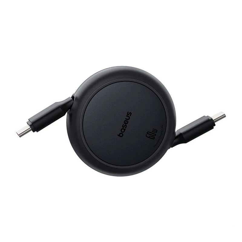Baseus Free2Pull Mini USB-C naar USB-C USB-kabel, 60 W, 1 m, (zwart)