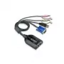 ATEN Dual USB - VGA naar CAT5e/6 KVM-adapterkabel met audio- en virtual-media-ondersteuning (alleen voor KM0932)