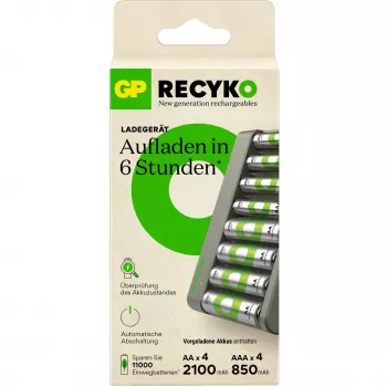 Batterijoplader GP E821 voor NiMH AA- en AAA-accu's, model E821