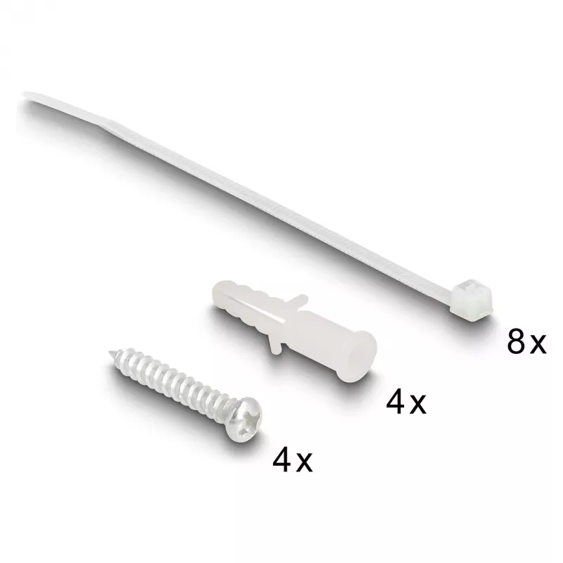 Verdeelbox DeLOCK 66235 4 poorten metaal zwart