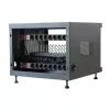 Rack-plank TECHLY 367652 kabelorganizer met 3M-kleefbevestiging, staal, 550×550×410 mm, zwart