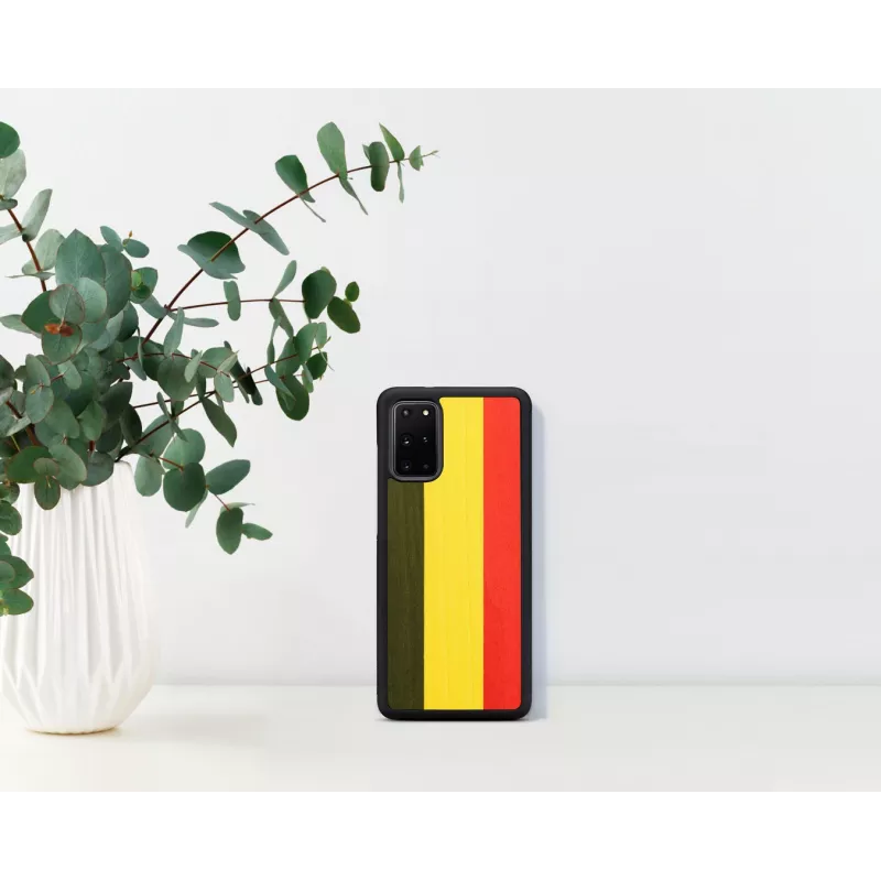 Beschermhoesje Man and Wood Galaxy S20+ reggae zwart
