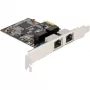 Delock PCI Express x1 kaart naar 2 x RJ45 Gigabit LAN RTL8111 (88615)