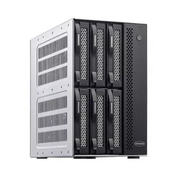 TerraMaster D6-320 disk array desktop zwart 6 schijven HDD SSD