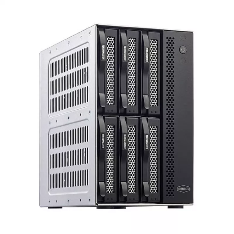 TerraMaster D6-320 disk array desktop zwart 6 schijven HDD SSD