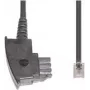 Telefoonkabel e+p T 37 10 m transparant zwart
