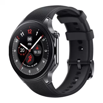 OnePlus Watch 2 - 46 mm - smartwatch met band - fluorelastomeer - polsmaat: 140-210 mm - display 3,63 cm (1,43