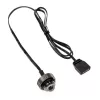XSPC ARGB LED-stop G1/4 5V 3-pins, zwart/chroom