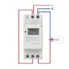 DIN-rail elektronische tijdschakelaar QOLTEC 50983, batterijgevoed, voor automatiseringsschakelingen