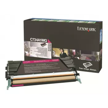 Lexmark - tonerpatroon - 1 x magenta - 6000 pagina's - LRP / LCCP (0C734A1MG)