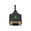StarTech.com 13ft (4m) 2-poorts USB-naar-serieel adapterkabel, verwisselbare DB9 schroeven/moeren, COM-behoud, USB-A naar DB9 RS232, FTDI, Level-4 ESD-bescherming, Windows/macOS/ChromeOS/Linux – robuuste TPE-constructie