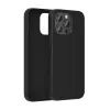 Beschermhoes van siliconen Vention KUFB0-40 voor iPhone 15 Pro Max — zwarte soft-touch hoes