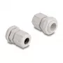 Kabelwartel M16 DELOCK, kunststof, grijs, 10-pack