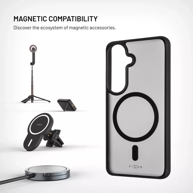 Fixed MagMisty | achterkantcover | Samsung | Galaxy S26 | polycarbonaat/TPU | zwart