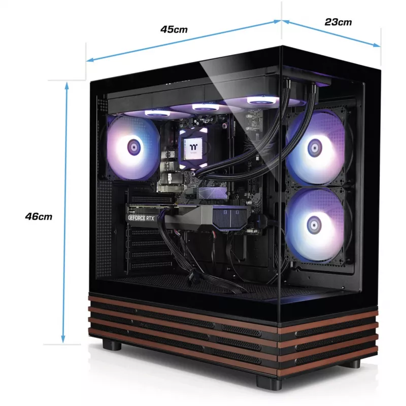 FTW A-Line LCS 5060Ti D5, gaming-pc zwart/transparant, Windows 11 Home