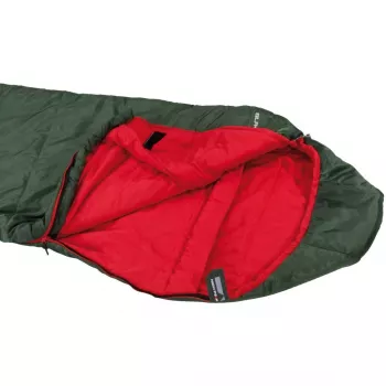 Mummieslaapzak zwart Arrow ECO (donkergroen/rood)