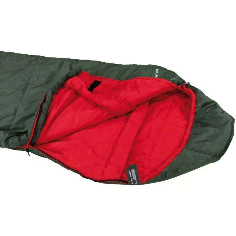 Mummieslaapzak zwart Arrow ECO (donkergroen/rood)