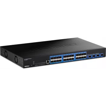 TRENDnet 28-poorts Layer 2 managed SFP-switch met 10G SFP+