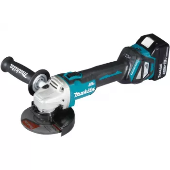 Accu-haakse slijper DGA511RTJ 18Volt blauw zwart 2x Li-Ion 5,0Ah in MAKPAC maat 2