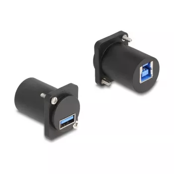DeLOCK D-type-module USB 5 Gbps Type-A-bus op Type-B-bus zwart