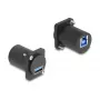 DeLOCK D-type-module USB 5 Gbps Type-A-bus op Type-B-bus zwart