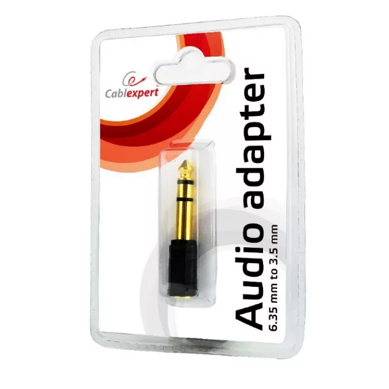Cablexpert | 6,35 mm naar 3,5 mm stereo-audio-adapterstekker | A-6.35M-3.5F | 6,35 mm (M) | 3,5 mm (F)