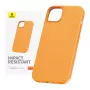Hoesje voor iPhone 15 Plus Baseus Fauxther Serie (oranje)